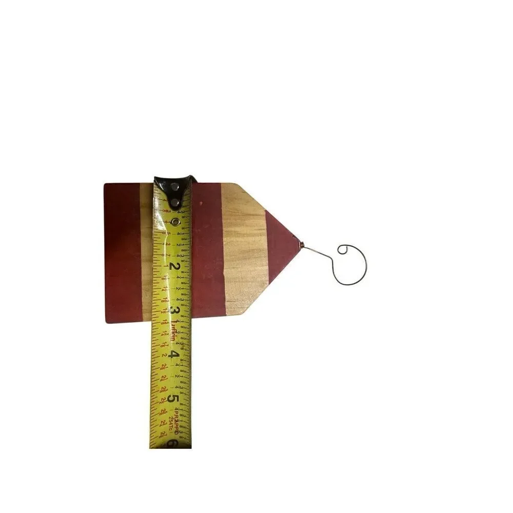 New Crate & Barrel Wooden studiopatro House christmas Ornaments Set of 9